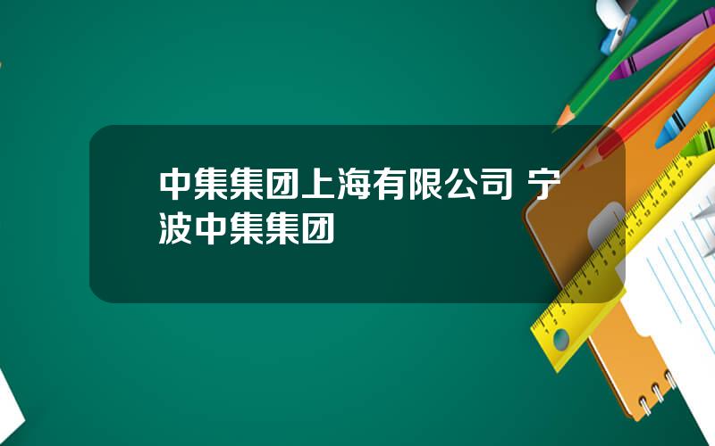 中集集团上海有限公司 宁波中集集团